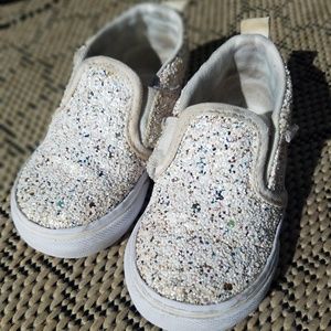Toddler Sparkle Glitter Vans 4.5